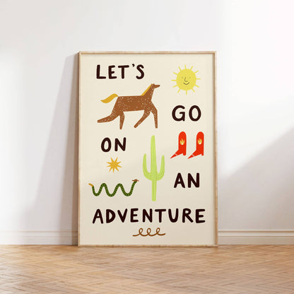 Let's Go On An Adventure A4 Art Print