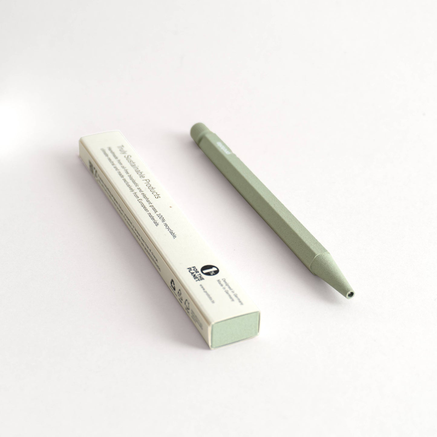 Zero Waste ballpoint pen in sage