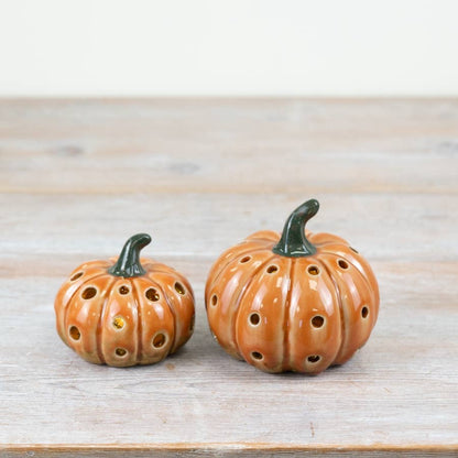 LED Pumpkin Ornament, 10cm