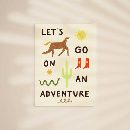 Let's Go On An Adventure A4 Art Print