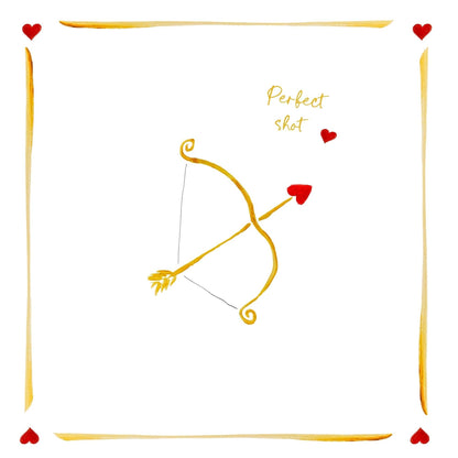 Ace of my heart / Perfect Shot - Linen Napkin Set of 2