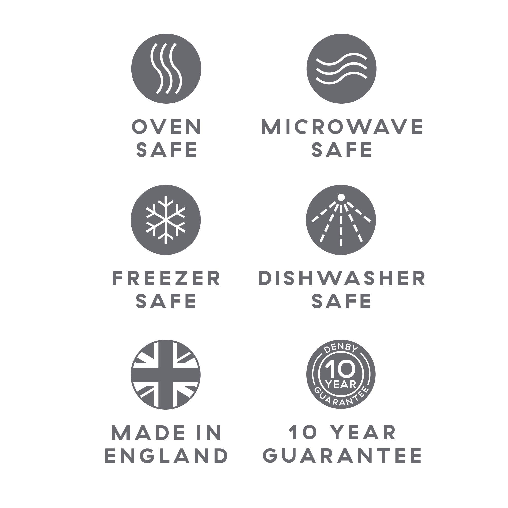 Denby Stoneware Elements Stone White 12 Piece Tableware Set