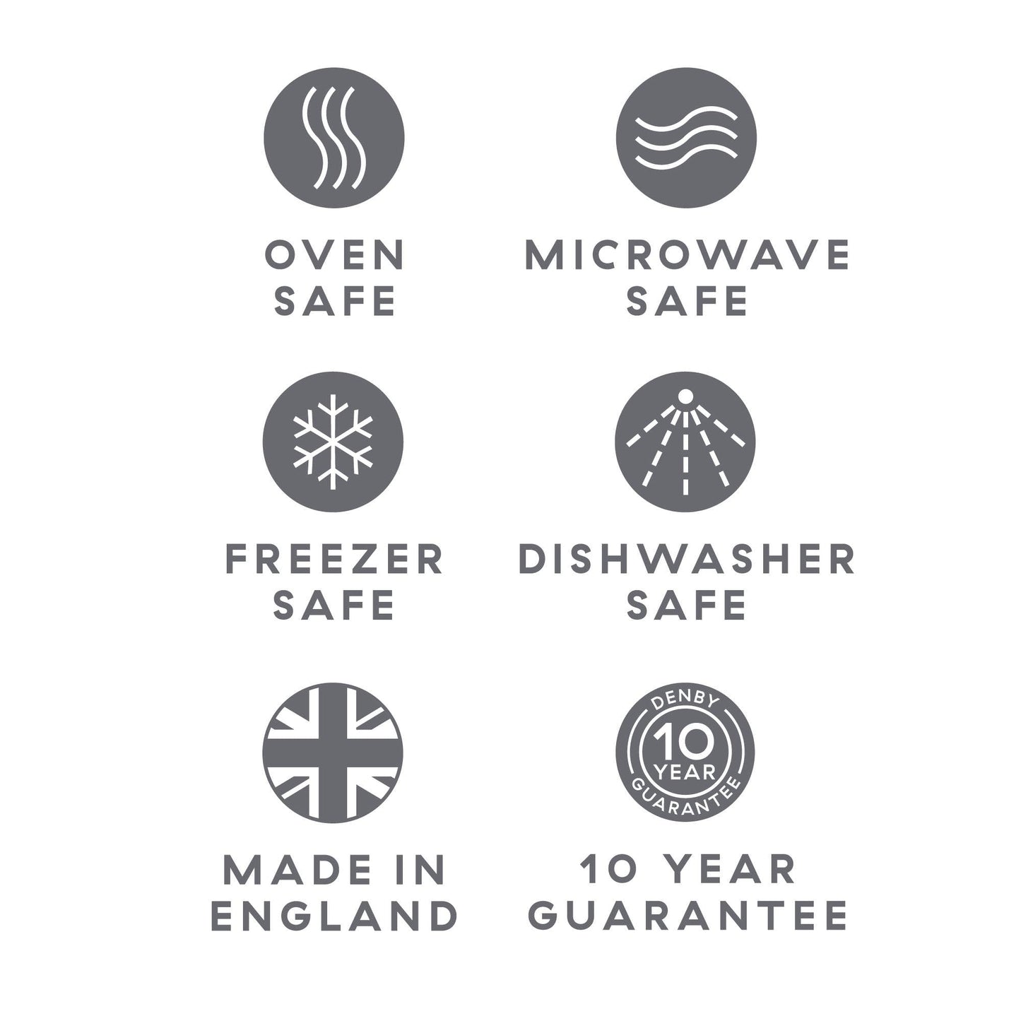 Denby Stoneware Elements Stone White 12 Piece Tableware Set