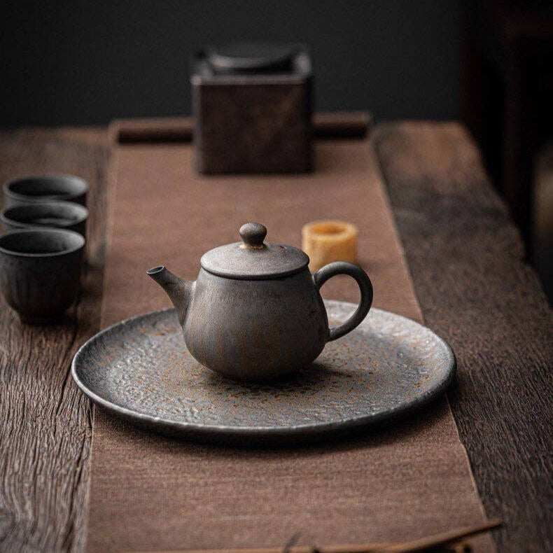 Gohobi Ceramic Metallic Glaze Teapot