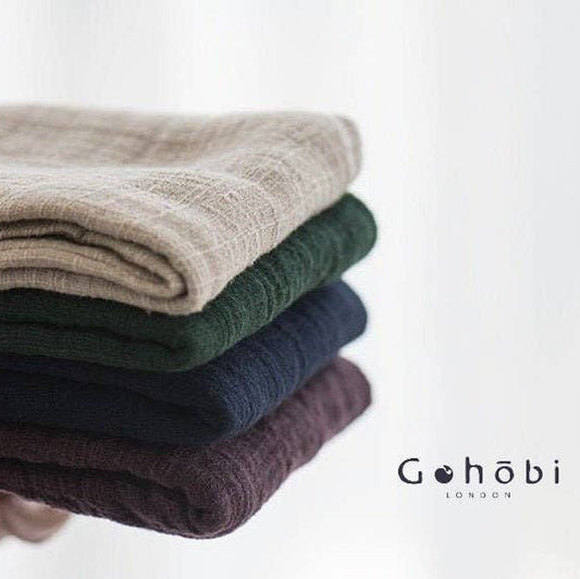 Gohobi Japanese Gongfu tea towels Linen
