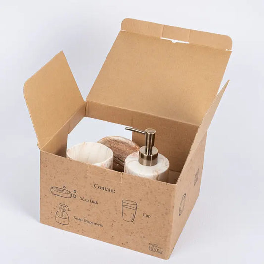 Marble Bathroom 3 Pieces Set