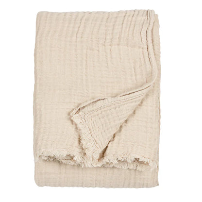 Yard Lark Muslin Cotton Oversized Throw Natural