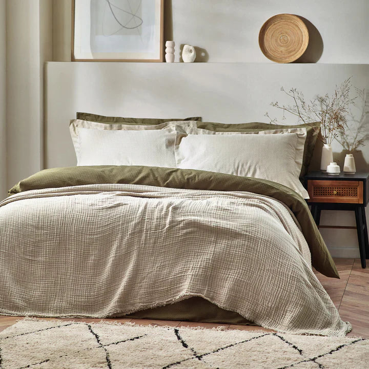 Yard Lark Muslin Cotton Oversized Throw Natural