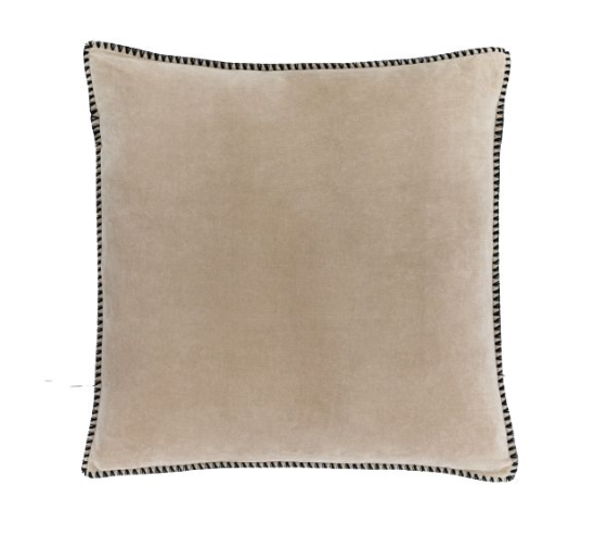Nico Velvet Cushion Taupe