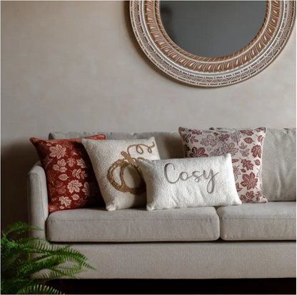 Embroided Pumpkin Cushion
