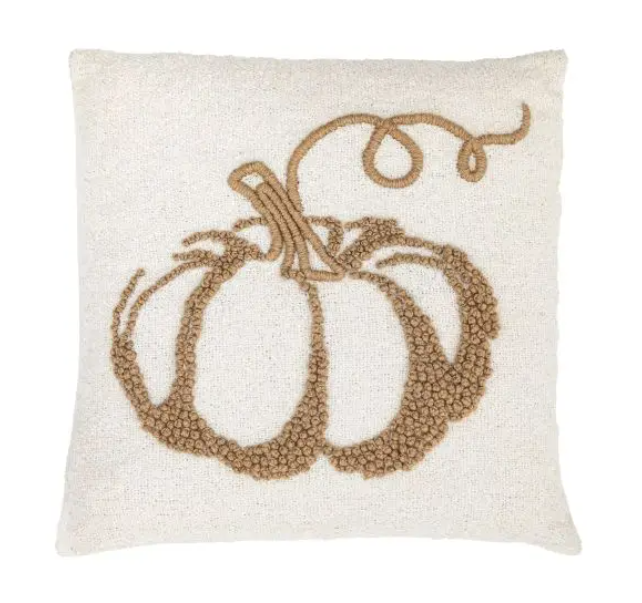 Embroided Pumpkin Cushion