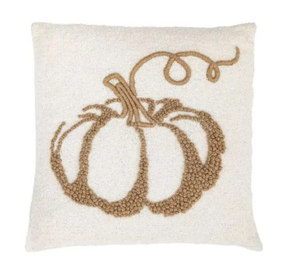 Embroided Pumpkin Cushion