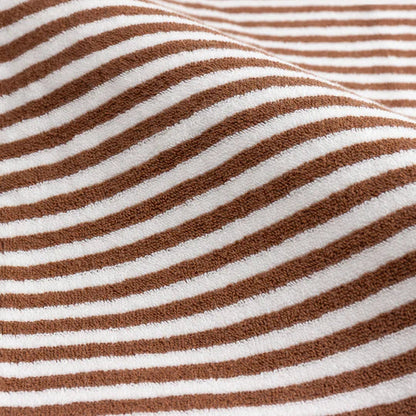 Hebden Striped Cotton Bath Towel Pecan