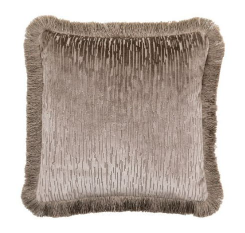 Cut Velvet Fringe Cushion