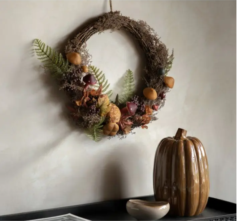 Half Flow Wreath Rust