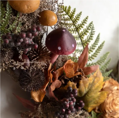 Half Flow Wreath Rust