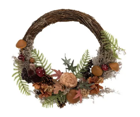 Half Flow Wreath Rust