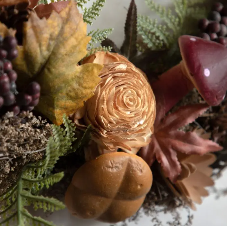 Half Flow Wreath Rust