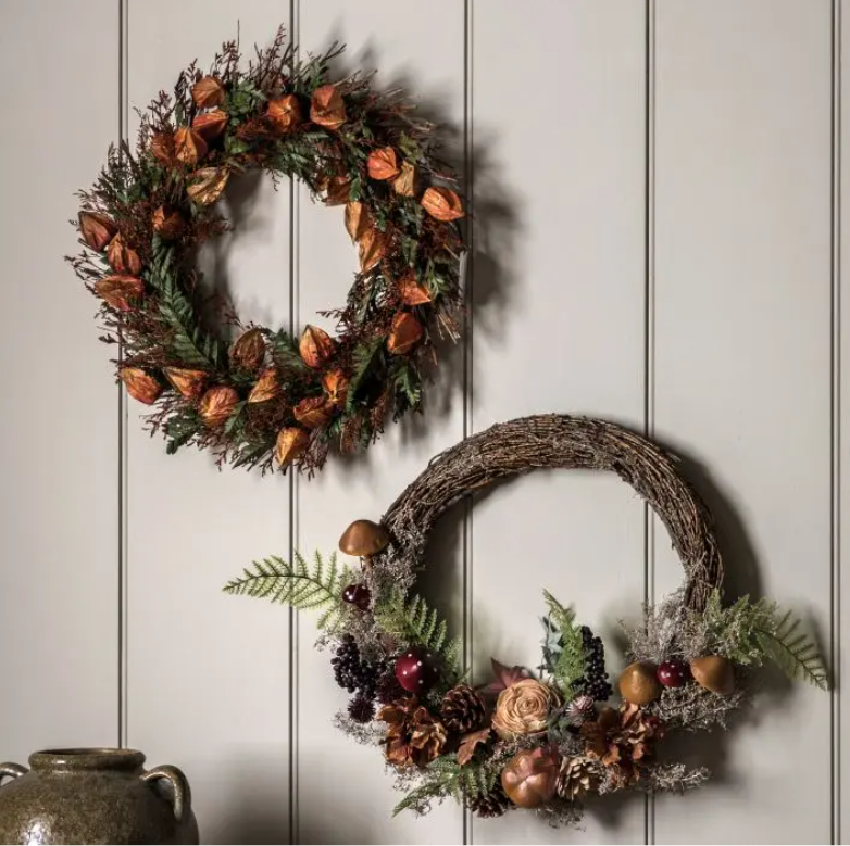 Half Flow Wreath Rust